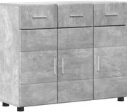 vidaXL Dressoir FLORIN Beton Grijs 88,5 x 30,5 x 73 cm Bewerkt hout