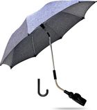 OEM Bol Universele parasol, zonwering voor kinderwagens en buggy, uv-bescherming 50+/73 cm diameter, met een paraplugreep, voor ronde en ovale buizen, lichtgrijs