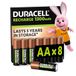 DURACELL AA Oplaadbare Batterijen, 8 Stuks, 1.2V, 1300 mAh NiMH
