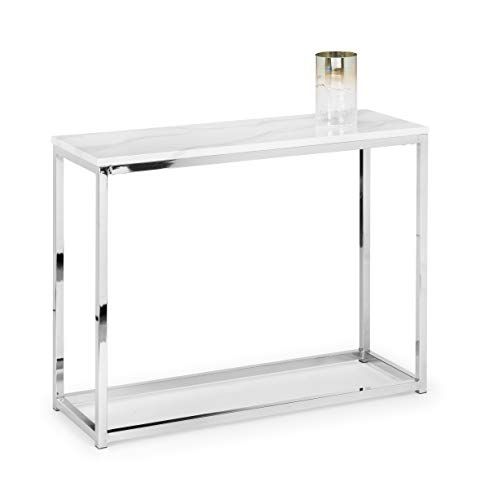 Julian Bowen Scala Console Table - White Marble