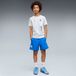 PUMATECH Short tissé décontracté Olympique de Marseille Enfant et Adolescent, Vêtements, Bleu, 5-6A