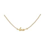 Draeger Paris Armband modesieraad van verguld metaal met opschrift Love – gegarandeerd nikkelvrij – 20 cm