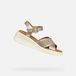 GEOX MELICONIA DAMES Sandalen - CHAMPAGNE/BEIGE - Maat 39