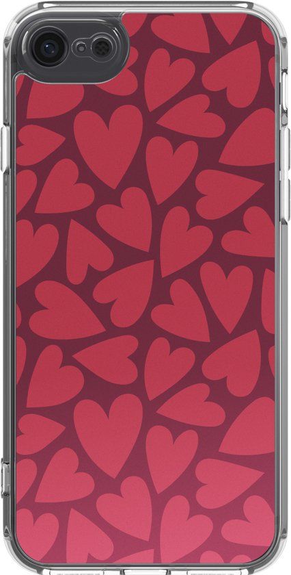 imoshion Hoesje - Geschikt voor Apple iPhone SE (2022) / SE (2020) / 8 / 7 - Design hoesje - Hearty Coral Dust
