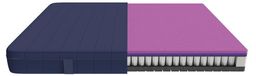 Flow e-Hybrid Matelas viscoélastique 90x190 cm, 28 cm, ressorts ensachés
