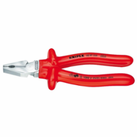 KNIPEX Kracht-combinatietang verchroomd met dompelisolatie 200mm