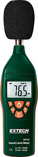 EXTECH 407732 digitale geluidsniveaumeter type 2/35 tot 130 dB