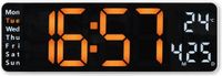 Hama Wandklok Santa Cruz Thermo Wit