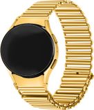 Strap-it RVS smartwatch bandje - stalen loop bandje perfect fit geschikt voor Samsung Galaxy Watch 7 (40 & 44mm) / Watch 6 (Classic) / Galaxy Watch 5 (Pro) / Galaxy Watch 4 (Classic) / Watch FE - horlogeband metaal voor Galaxy Watch 4-5-6 - goud