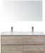 BES LED Dante Badmeubelset 120 cm - Craft Oak - Keramische Wastafel Wit Enjoy met Spiegel