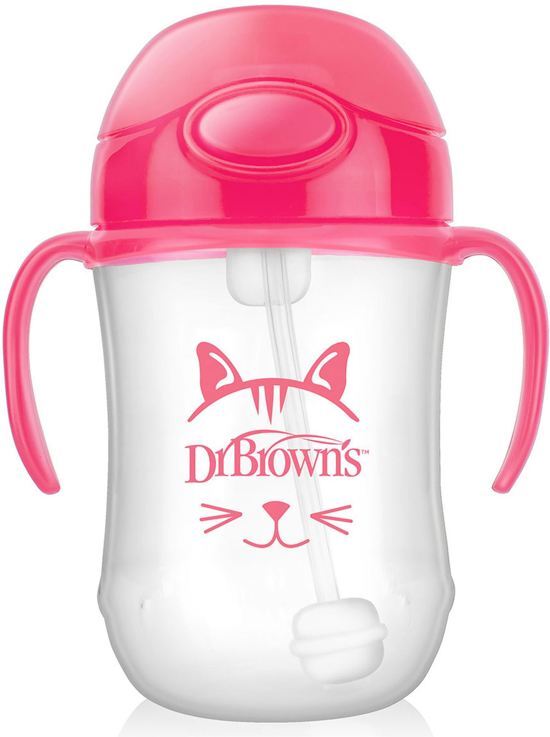 Dr. Browns Dr Brown s 270ml Baby Straw Cup Pink