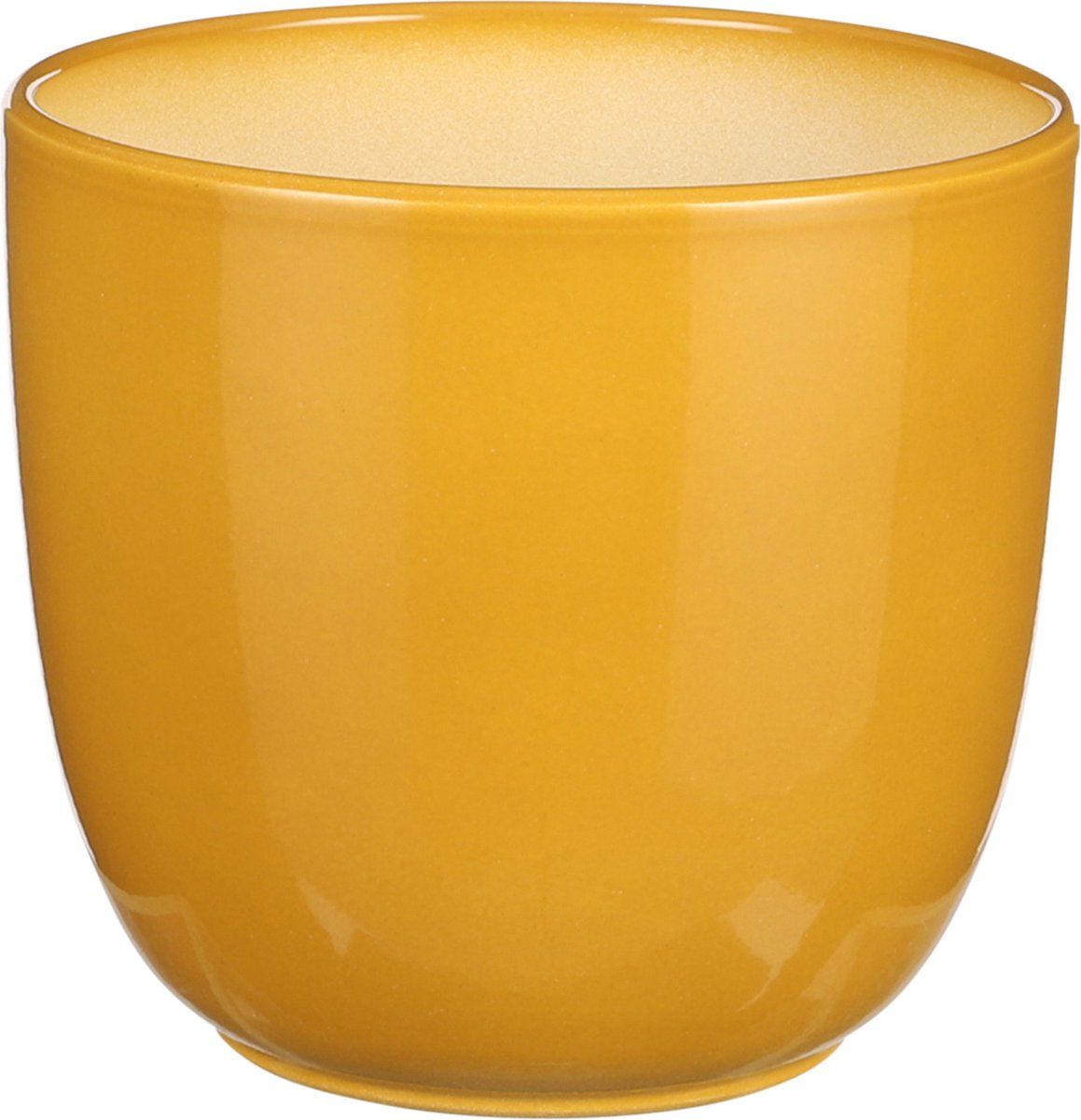 Mica Decorations Tusca Plantenpot - Okergeel - D17/H16 cm