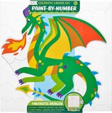 Ooly Colorific Canvas Verf met Nummer Kit Fantastische Draak
