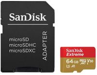 SanDisk Extreme microSDXC 64GB - 160MB/s Lezen, 60MB/s Schrijven