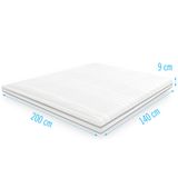 Droommatras Koudschuim Topdekmatras/topper 140x200 dikte 9 cm