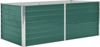 vidaXL Verhoogde Plantenbak - 160x80x45 cm - Gegalvaniseerd Staal - Groen