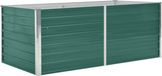vidaXL Verhoogde Plantenbak - 160x80x45 cm - Gegalvaniseerd Staal - Groen