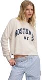 Superdry Athletic Essential Graphic Longsleeve Dames Lange Mouwen Shirts Haverbeige Gemêleerd Katoen