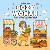Cozy Woman: Cute Everyday Scenes and Simple Activities for Women, Teens and Adults to Relax and Unwind