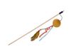 Nobby Engel met pluche bal met catnip oranje staaf 40 cm, band met speelgoed 95 cm