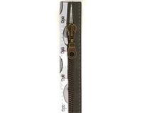 NOW Prym Ritssluiting Metaal 6mm Antiek Messing Deelbaar Olijf Bruin #542 30 cm