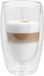 Gerimport Thee glazen Luz - 1x - dubbelwandig - glas - 450 ml - D9 x H15 cm