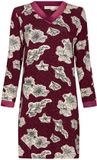 Pastunette Premium Chemise de nuit Burgundy Dream Manches longues Fleurie Rouge EcoVero Viscose Taille 36
