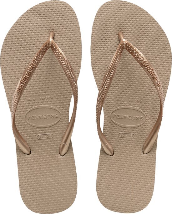 Havaianas Slim Sandalen Dames, rose gold