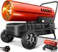 MASKO® Heteluchtkanon 30kW Diesel 34 Liter Tank - mobiele Warmtekanon met Thermostaat 750m³/u inclusief Wagen - Rood / Zwart