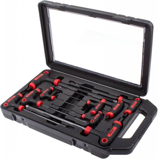 BGS inbussleutelset T-grip 9-delig - Metaal