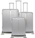 ROYAL SWISS REISKOFFER Kofferset - 3-delig - Zilver - Hardshell - 215L - Unisex