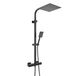 Hudson Reed Colonne de Douche Thermostatique Mitigeur Barre Pommeau Carré Douchette – Design Noir