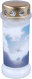 Bolsius Herdenkingslicht nr.6 Hemel Wit - Wit/Blauw - 8717847089632