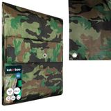 KOTARBAU® Afdekzeil - Polyethyleen - 4 x 5 m - Camouflage - 90 g/m² - Waterdicht