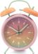 Fisura Retro Alarm Clock Have A Good Day Pink Metal