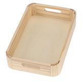 Glorex Dienblad van hout, naturel, 29 x 19 x 6 cm