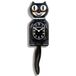 Zwarte Miss Kitty-Cat Zwarte Klok, 32cm