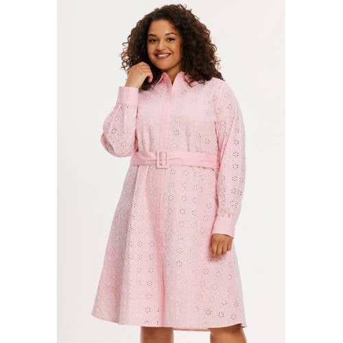 YOEK blousejurk broderie roze