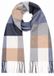 Profuomo Sjaal Lamswol Ruiten Blauw Grijs Beige - Heren