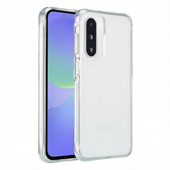 imoshion Hoesje - Geschikt voor Samsung Galaxy A36 / A56 (5G) - Glitter Backcover 2.0 - Zilver