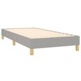vidaXL Boxspring met matras, stof, lichtgrijs, 100x200 cm