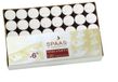 Spaas 0351002.000 White Round Candle 1.6cm 2400g 120 Pieces
