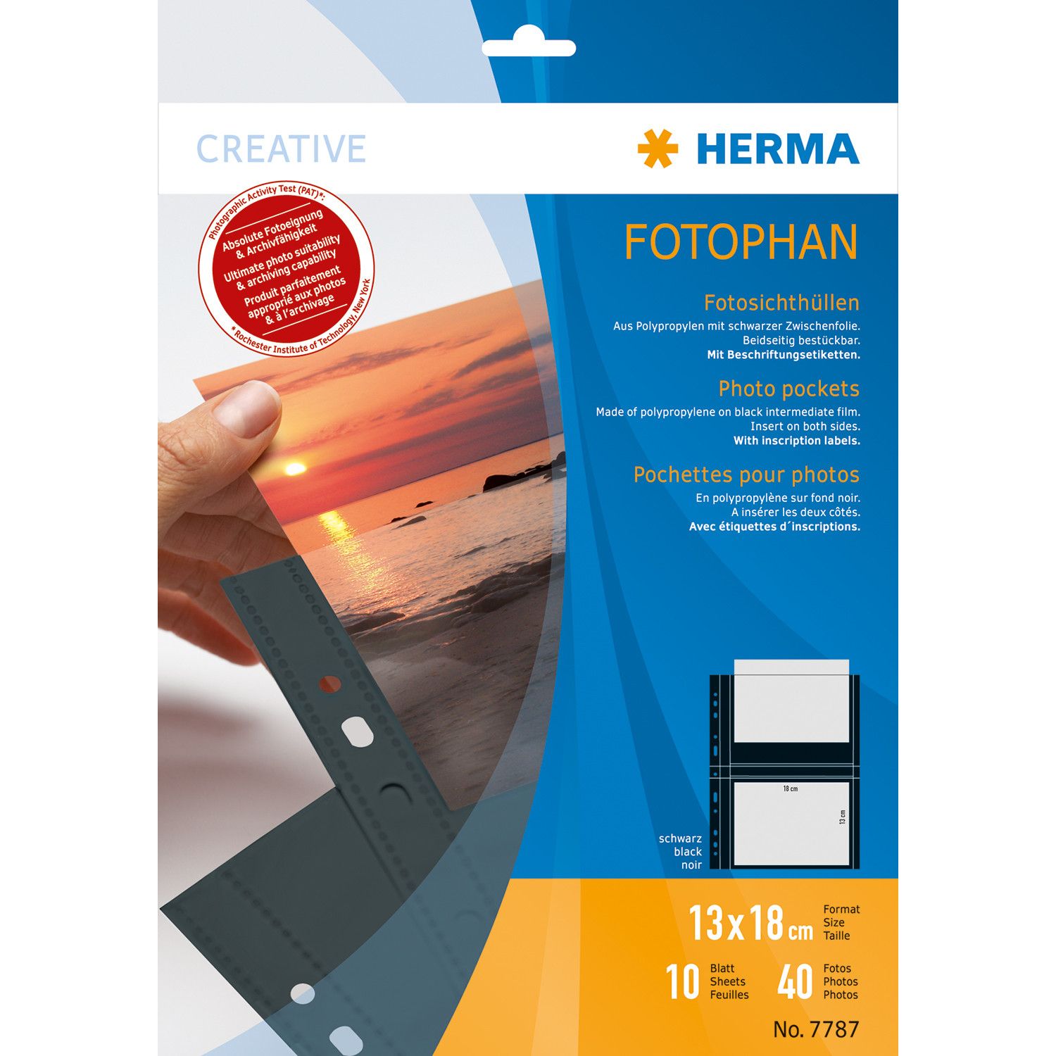 HERMA 7787 - Insteekmappen - transparant - Polypropyleen (PP) - 10 stuks