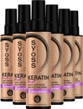 SYOSS Keratine Heatprotection Spray – Haarspray - Hittebescherming – Keratine Versterking - Langdurige Hold – Anti-Pluis - Voordeelverpakking - 6 x 200 ml