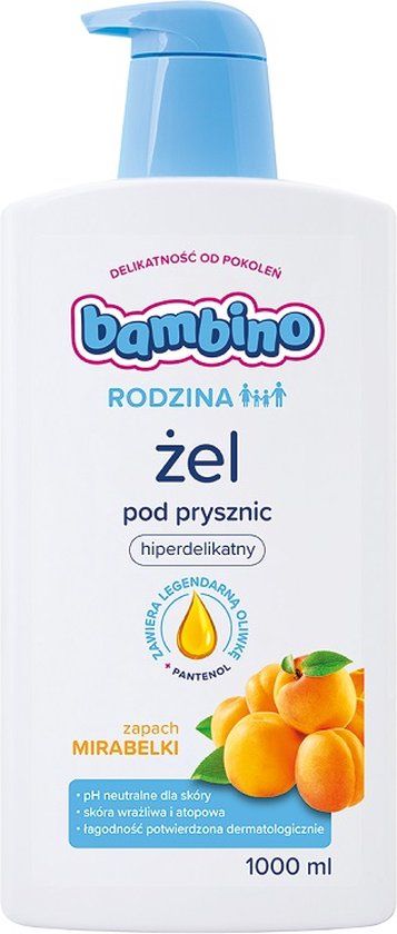 Bambino - Family Gel Under Shower Hyperdelicate Mirabelka 1000ml