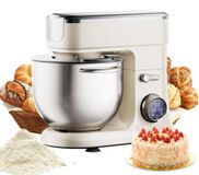 Bestron Robot pâtissier / Pétrin - BM606E/BM606EGD - bol de 7 litres - moteur DC de 1200W - 11 vitesses - inclinable - 220V - prise UE