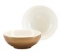 CreaTable, 25848, serie GOLDEN DAYS, wit, 2-delige serviesset, mueslikom van aardewerk, vaatwasser- en magnetronbestendig, kwaliteitsproductie