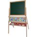 Eichhorn Magneet staande bord, kinderbord met 48 magneetletters, 10 krijten, spons, dubbelzijdig beschrijfbaar, met plank, draaibaar, 60-delig, 66x110 cm, van beukenhout, vanaf 3 jaar, kleurrijk