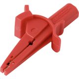VOLTCRAFT MSK-130 pince crocodile droite CAT IV 600 V, CAT III 1000 V 10 A Rouge