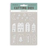 Stamperia - Christmas Village A6 Cutting Dies for Scrapbooking, Albums, Cards, Bullet Journals and More, Perfect for Crafts and Gifting